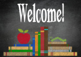 Chalkboard Theme Classroom Decor Set