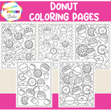 Donut Coloring Pages