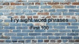 Fry Sight Word Phrases, First 100