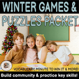 Winter Christmas Vocabulary | Classroom Community