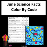 June Worksheet June Color By Code Science Activity Color Code