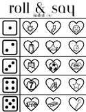Roll & Say Valentines Initial, Medial, and Final S for Speech Therapy