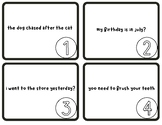 Fixing Sentences Task Cards