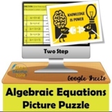 Two Step Equations Picture Puzzle