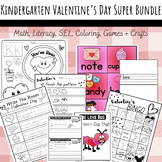 Kindergarten ValentineÂ¡Â¯s Activity Bundle - Math, Literacy, Game, Crafts, Centers