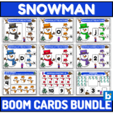 Snowman Literacy And Counting Boom Cards For Young Learners Bundle