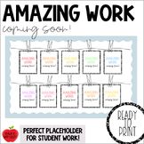 Amazing Work Coming Soon Posters | Composition Theme | PDF
