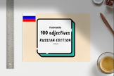 Printable Adjective Flashcards for Language Development (Russian edition)