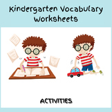 Kindergarten Vocabulary Worksheets
