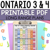3/4 Long Range Plans | Ontario | Combined Grade LRP
