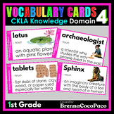 New 1st Grade CKLA Knowledge Vocabulary Words for Domain 4