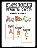 Playdough Letter Mats -Make it and Trace it ABC