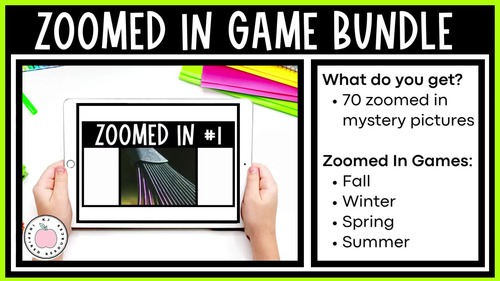Zoomed In / Guess The Picture - Four Seasons No Prep BUNDLE