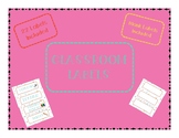 Polka Dot Classroom Labels