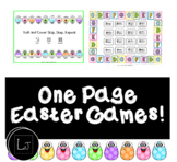 One Page Easter Games:  Easter Piano Games, Easter Music Games