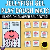 Jellyfish Feelings Play Dough Mat - PreK Kinder Summer Ocean SEL SPED Activity
