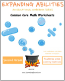 Grade 2, Math Bundle CCS: Geo, Alg, M&D, Base 10, Money for Learning Challenged