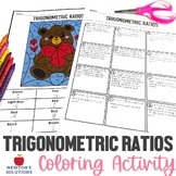 Trigonometric Ratios in All Quadrants Color by Number Valentine's Day Activity