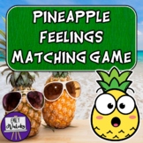 Pineapple Feelings Matching Game - Summer Emotions Matching for SEL, ESL, SPED
