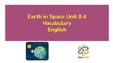 OpenSciEd Earth & Space 8.4 Vocabulary- English