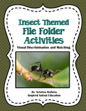 Insect Themed File Folder Activities Autism Resource