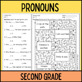 Pronoun second grade grammar worksheets
