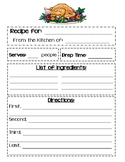 Thanksgiving Recipe Classroom Book