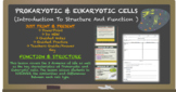 INTRODUCTION TO PROKARYOTIC & EUKARYOTIC CELLS