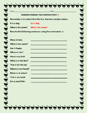 CONTRACTIONS: UNDERSTANDING THE APOSTROPHE S