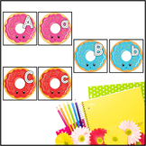 Doughnut Uppercase and Lowercase Letter Trace and Match Cards