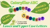 Caterpillar Alphabet Cards Â¨C Upper & Lower Case + Mini Writing Parts