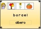 Boom Cards? Word Scramble in Italian - autunno / autumn fall