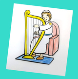 David Playing the Harp - Bible Craft