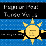 Regular Past Tense Verb Matching & Sentence Generation {Worksheets}