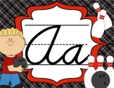 Cursive Letter Posters - Sports Theme