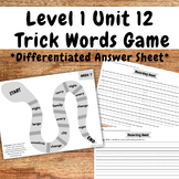 Level 1 Unit 12 Trick Words Game