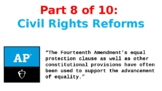 AP U.S. Government: Civil Rights Reforms Overview