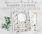 Houseplants #2 BINDER COVER | Google Slides Template | DIY Printable