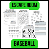 Baseball Escape Room - Low Prep - Not Content Specific