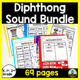 Vowel Diphthongs Activity Bundle | Diphthong Worksheets | Diphthong Games
