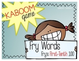 KABOOM Game ~ Fry Words ... Fry's First thru Tenth 100 *Differentiated*