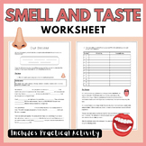 The Nose and Mouth Worksheet | Smell and Taste Worksheet