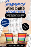 Summer Word Search Large Print