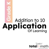 Total Math Unit 4 Addition to 10 Application Station Kindergarten