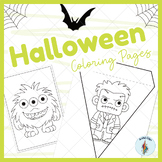 Halloween Coloring Pages For Kindergarten And Preschool Kids - TPT