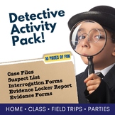 Detective Activity Pack- Forms, Notes, Prompts, and More for Solving Mysteries!