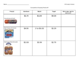 Remote Learning-Comparative Shopping: Which store has the best price?