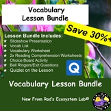 Asexual Reproduction in Plants Vocabulary Lesson Bundle EDITABLE