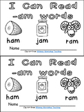 -am Word Family Emergent Reader Kindergarten with Pocket Chart Cards & More