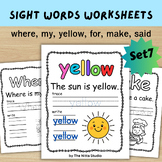 Sight Words Practice | Read, Trace, Write | Set 7 Â¨C 6 Dolch Words | PreKÂ¨CK
